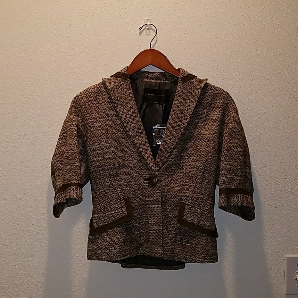 BCBG MAXAZRIA Womens Top Coat